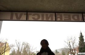 Hot-tempered Megan Promisita has sexy tits and a big appetite for cocks