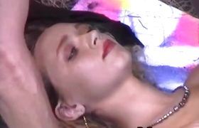 Playful blonde girlfriend with wet box reaches a massive orgasm