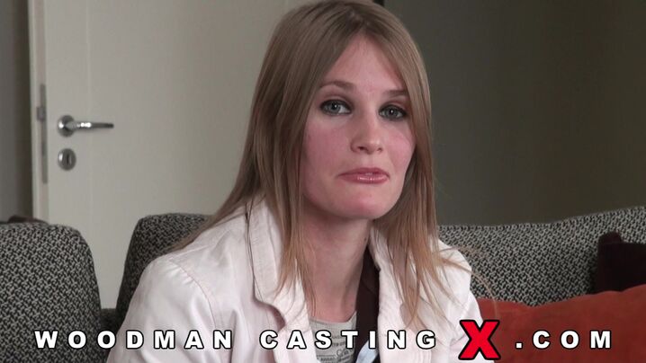 Horny blonde floosy is about to make a porn video because she needs some money