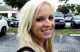 Marvelous blonde Eden Adams gets drilled by a small meat member