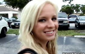 Marvelous blonde Eden Adams gets drilled by a small meat member